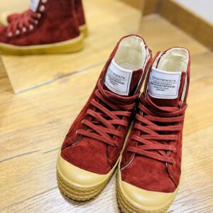 Basket montante bordeaux avec zip intérieur