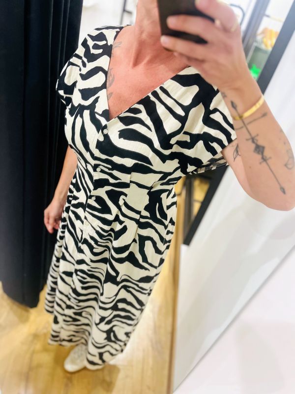 Robe blanche animal