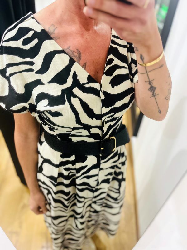 Robe blanche animal
