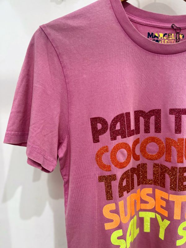 Tee-Shirt rose Vintage