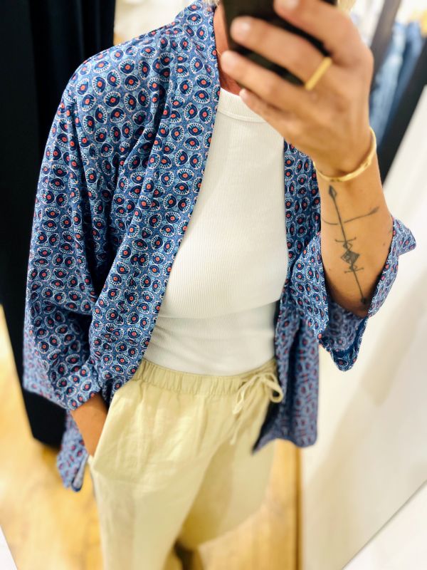 Kimono bleu ciel