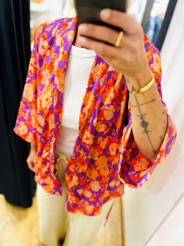 Kimono corail