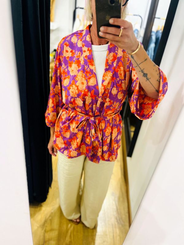 Kimono corail