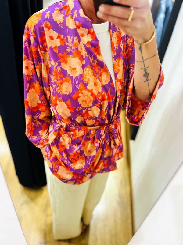 Kimono corail